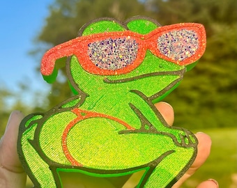 Twerking Frog Car Air Freshener: Funny Bougie Auto Scent