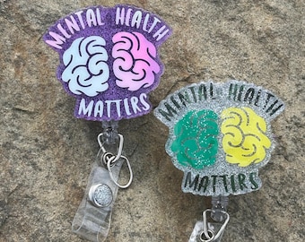 Mental Health Matters Badge Reel: Social Worker, Therapist, Nurse ID
