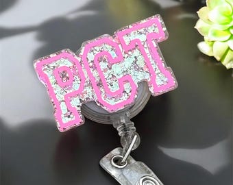 グリッターPCTバッジリール：患者ケア技術
