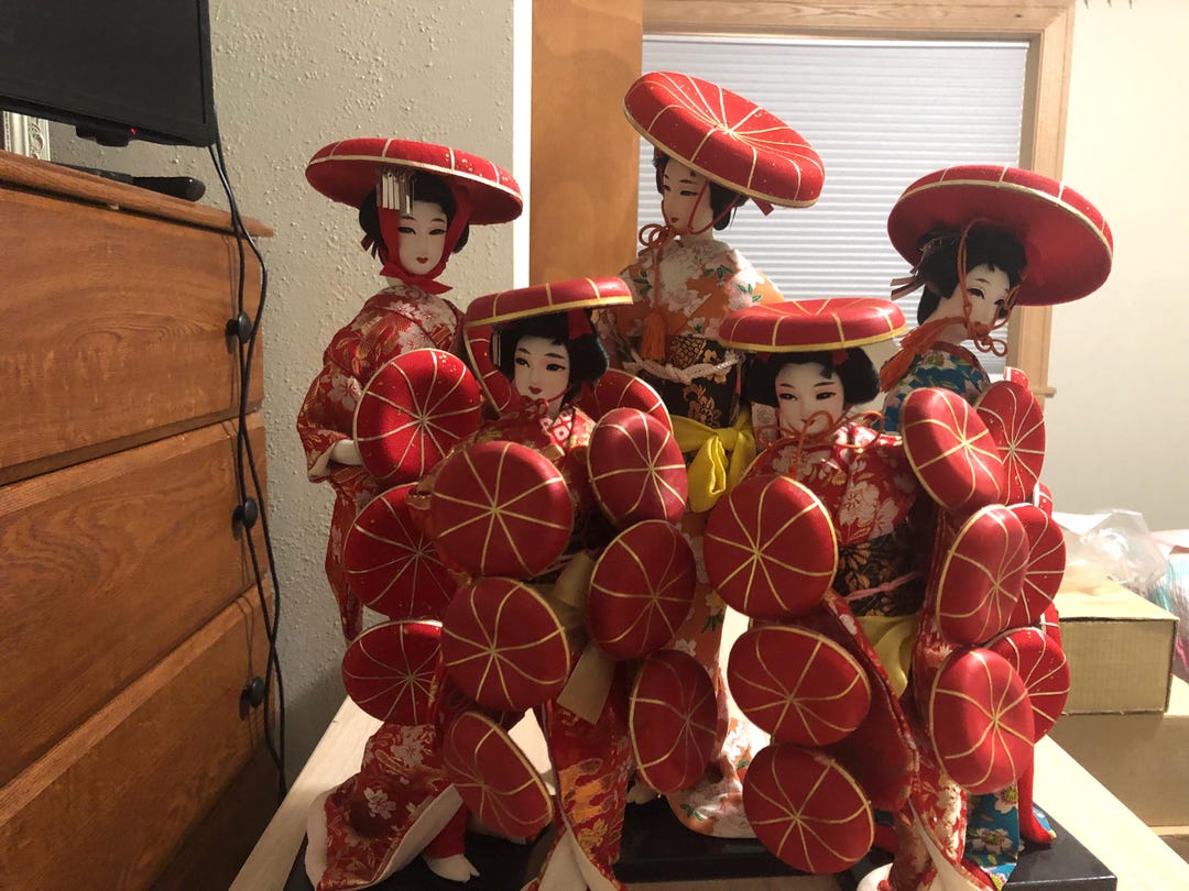 Nishi Geisha Hat Dancing Dolls - Etsy