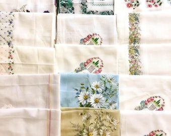 Vintage Floral Handkerchief Sets