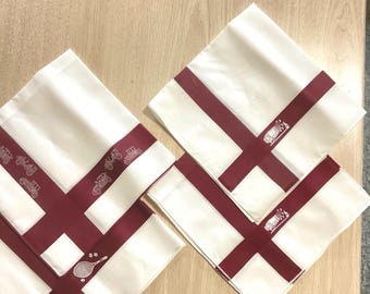 A set of four vintage Father’s Day handkerchiefs