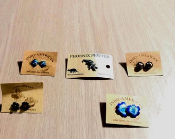 Vintage earrings and pins