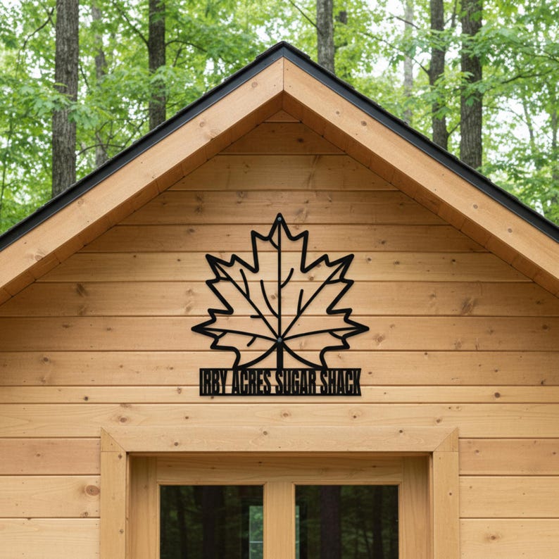 Personalized Maple Syrup Sign: Custom Sugar Shack Metal Wall Art - Etsy