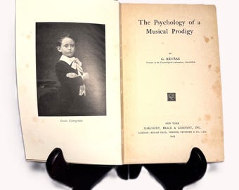 1925 Psychology of a Musical Prodigy Book | Géza Révész | Ervin Nyiregyházi Pianist Study | Vintage Psychology Music Book