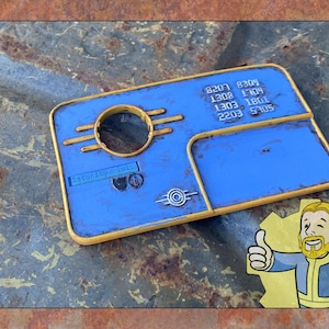 Fallout Keycard: Weathered Resin Vault-Tec Prop