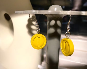 Super Mario Coin Earrings