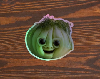 Unsettling Celery Holographic Sticker