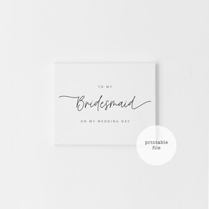 Para minha madrinha no dia do meu casamento Download digital, Cartão da noiva para madrinha, Cartões de agradecimento para madrinha, Modelo para o dia do casamento
