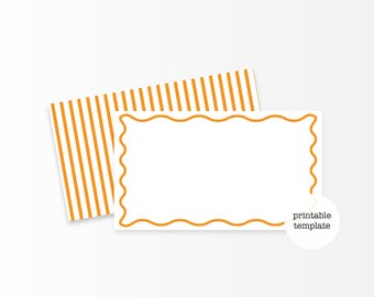 Halloween Lunchbox Notes | Orange Mini Cards, Favor Tags (PDF)