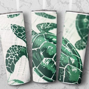 Sea Turtle Art Sublimation Tumbler Wrap, Ocean Life Digital Download, Reusable Turtle Print, Sea Lover Tumbler Design 10 free files