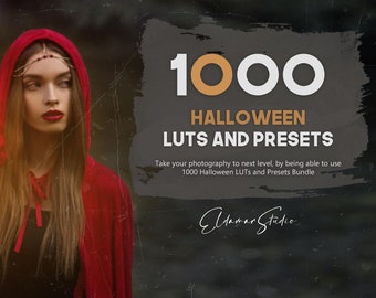 1000 Halloween Presets and LUTs: Spooky Photo Effects