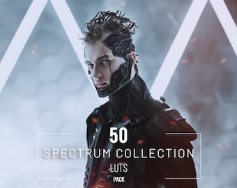 50 Spectrum LUTs Lightroom Presets: Cinematic Photo & Video Effects
