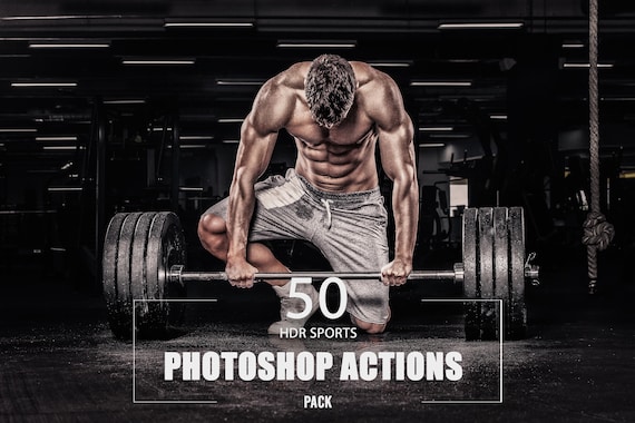 50 HDR Sports Photoshop Actions: Athletic Cinematic Effects
