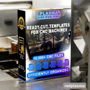 10000+ DXF Files for Plasma Laser CNC Machines. Dxf, Svg, Cdr, Eps, Png, and Jpg - Tested and Ready to Cut. Quality Guaranteed! Metal / Wood