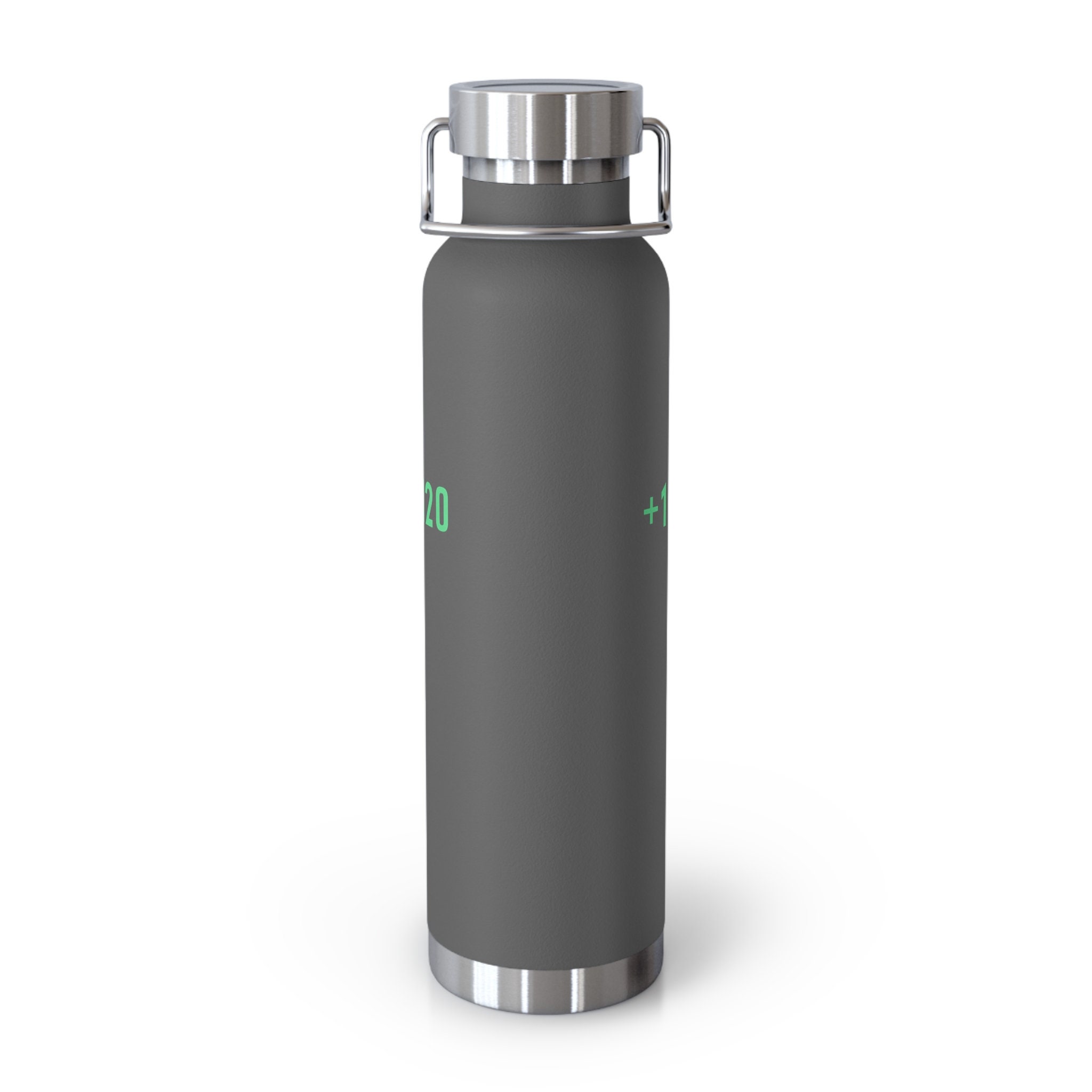 Plus One H20 Copper Vacuum Insulated Bottle, +1 H20, Video Game Stats, Gift for Son, Level Up, Retro Gaming, Gift for Dad, 22oz