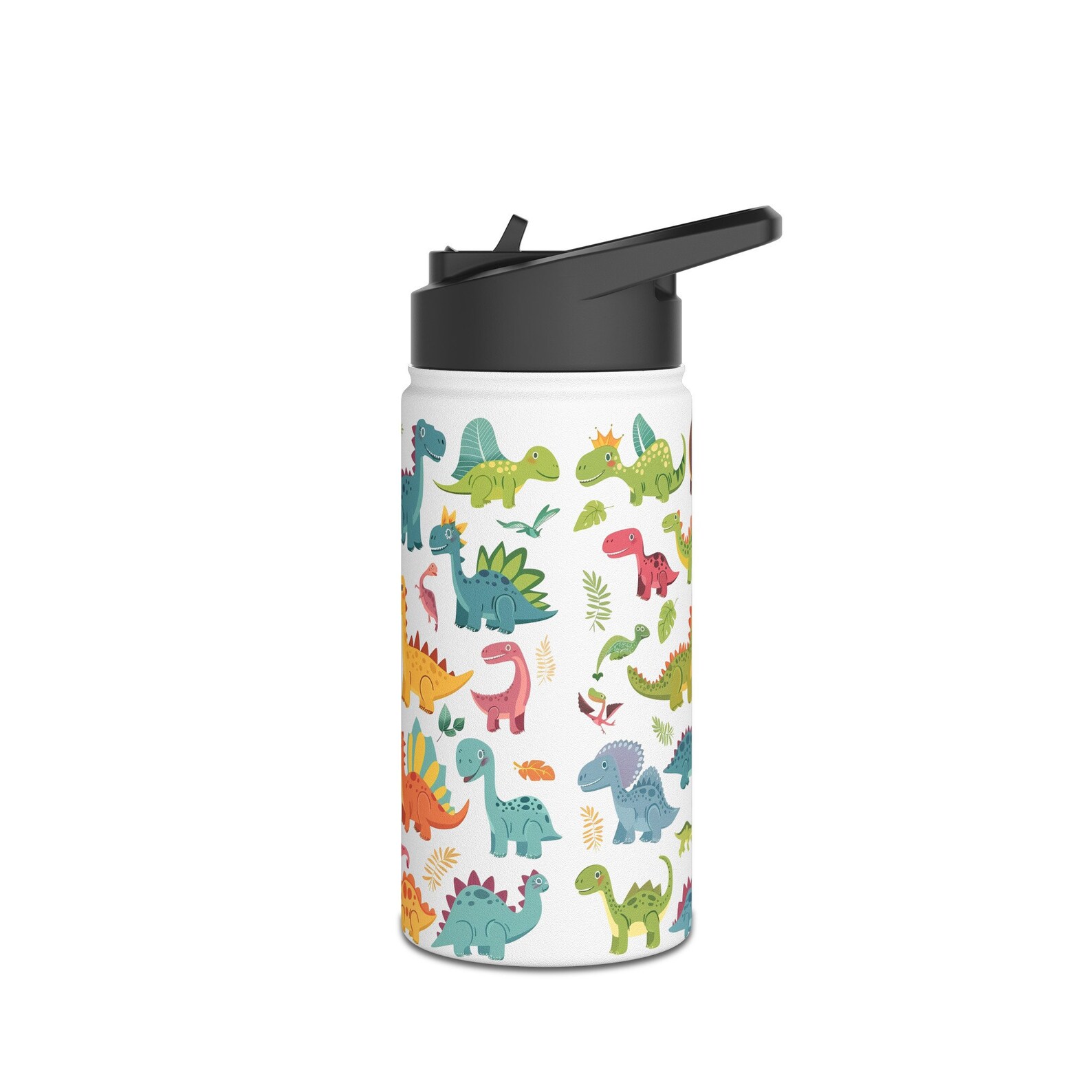 iLearnNGrow Dino Sipper – Kids Dinosaur Water Bottle with Straw