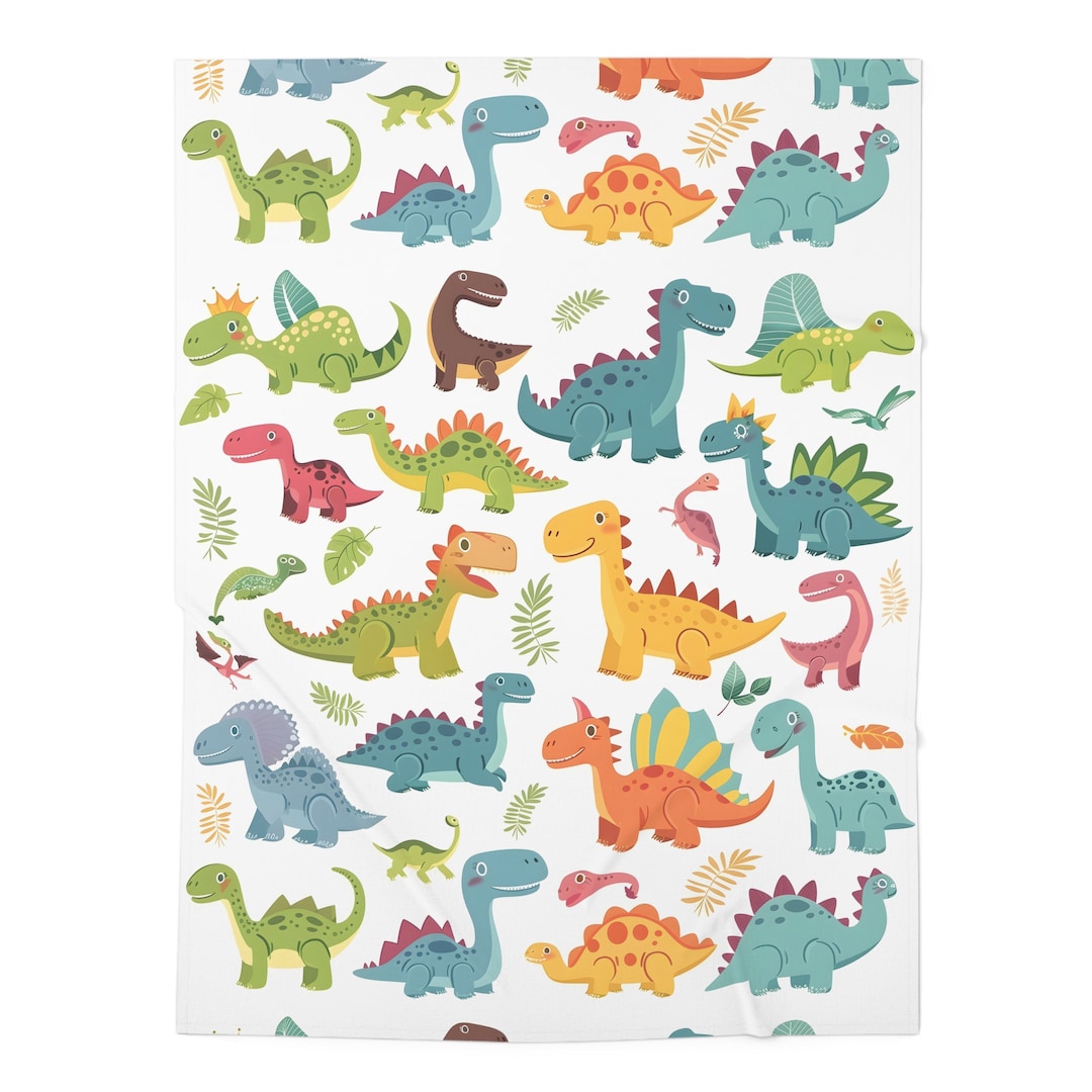 Cute Dinosaur Blanket, Baby Swaddle Blanket, Infant Blanket, Cute Dino