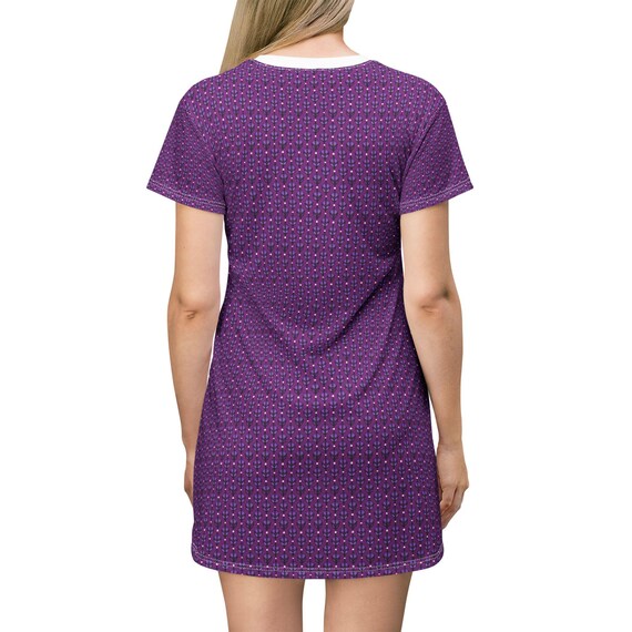 fitted lace wedding dress Meadow Violet Supima® T-Shirt Dress – NeceSera main image 0