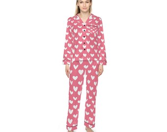 Herzen Satin Pyjama Damen