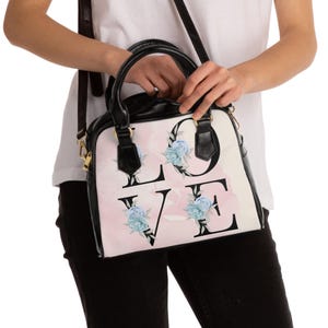 LOVE Schulter Handtasche - Stilvolle Tragetasche, Mode Geldbörse, schicke Tasche, Trendy Satchel, elegante Handtasche, Schulter Tasche Geschenk