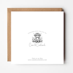 Personalised Wedding Day Card: Rustic Garden Swing Design image 3