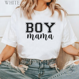 Varsity Letter Boy Mama Camisa, Revelación de Género, Regalo de Baby Shower, Nueva Mamá, Esperando, Esposa, Día de la Madre, Posparto, Anuncio de Embarazo