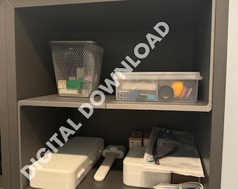 Ikea Eket – pliki STL dla półki/wkładki do druku 3D do szafki Eket o wymiarach 35 cm x 35 cm x 35 cm (pobranie cyfrowe)