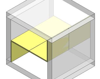 Ikea Kallax Insert STL Files: 4-Part Shelf Divider (Digital Download)
