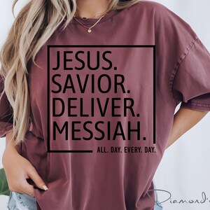 Jesus Savior Deliver Messiah svg png Instant Digital Download christelijk geloof gebaseerd digitaal bestand diy afbeelding de naam boven alle namen svg png