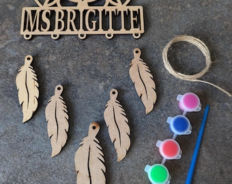 Personalised Mandala Dream Catcher, Gifts, Art Parties, His/Hers, wood, Keepsake, Paint Art Kit, Teacher Student, Christmas, Birthday