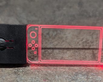Personalised Multi-Colour Changing Nintendo LED Keychain Keyring – Custom Gamer Gift, Party Fillers & Secret Santa Gifts