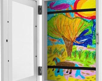 Personalised Children's Changeable Art Display Frames, Baby Drawing Frame, Picture, Artwork Storage, Christmas, Gift, Birthday,