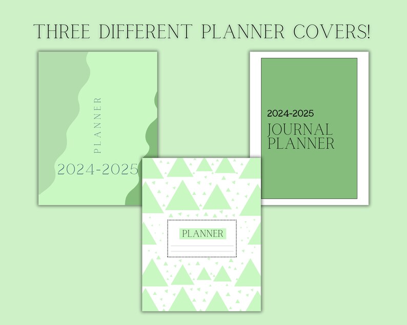 Digital Planner Bundle Green Printable Teacher Homeschool Planner