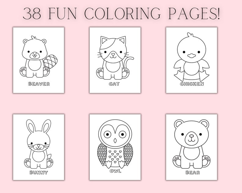 Minimalist Coloring Pages for Kids and Toddlers, Printable Coloring ...