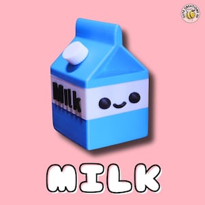 Cute Kawaii Milk Carton | Collectible Figure | Miniature