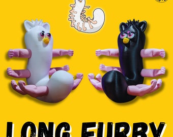 Cursed Long Fur-B | Cursed Meme | 90s Toy | Funny Millennial Gift