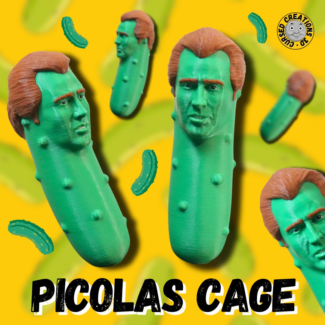 Picolas Cage Pickle Meme Meme Gift Nic Cage Meme Etsy