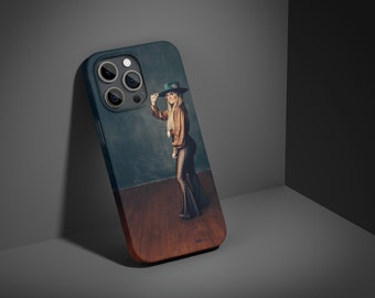 Funda para teléfono con inspiración country femenina: elegante funda protectora