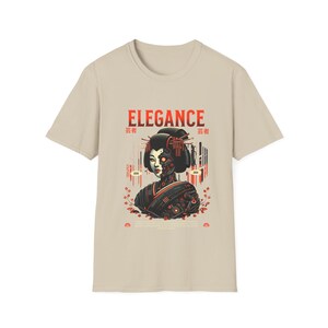 Robot Elegance Unisex Tee, Japanese Style T-Shirt, Asian Fashion Top, Men Women Shirt, Minimalist Tee