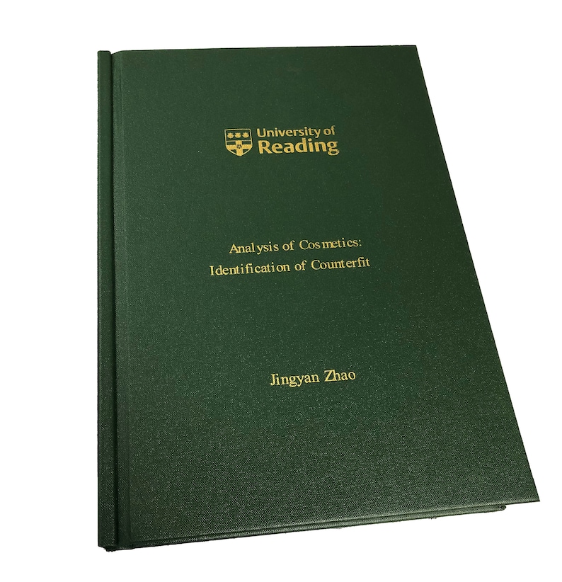 Hardback Thesis Binding: University Dissertation, Buckram Cloth & Gold ...