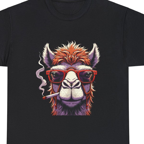 Hippi Camel Shirt, Camel Lover Gift, Camel Cigarette Tees, Funny Animal Shirt, Desert Shirt, Souvenir shirt - Gift Unisex Heavy Cotton Tee