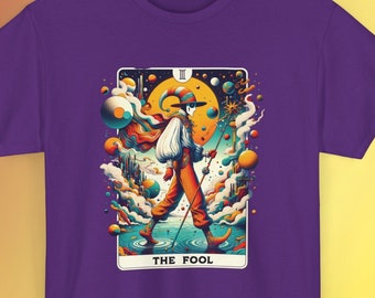 Camiseta de Tarot El Loco: Carta de los Arcanos Mayores, Camiseta Gráfica Espiritual