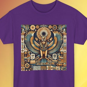 Egyptian Shirt, Cotton T-Shirt, Unisex Clothing, Winged Sphinx Shirt, Horus Shirt, Egypt God Of Sun Tee, Egyptian Mythology Gift, Symbolic