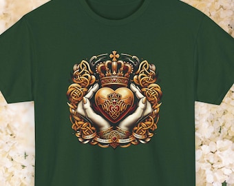 Celtic Claddagh Heart T-Shirt: Irish Love, Loyalty, Friendship
