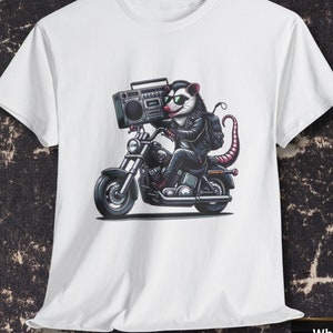 Maglietta Streetwear Possum Maglietta Possum Biker Maglietta Cool Animal Maglietta Possum Lovers Regalo Divertente Maglietta Possum Rebel Maglietta Boom Box Possum Art