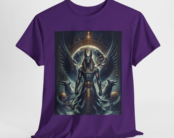 T-shirt Winged Anubis: Egyptische god van de doden, kleding uit de mythologie