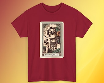 High Priestess Tarot Card Shirt: Vintage Witchy Gothic Tee