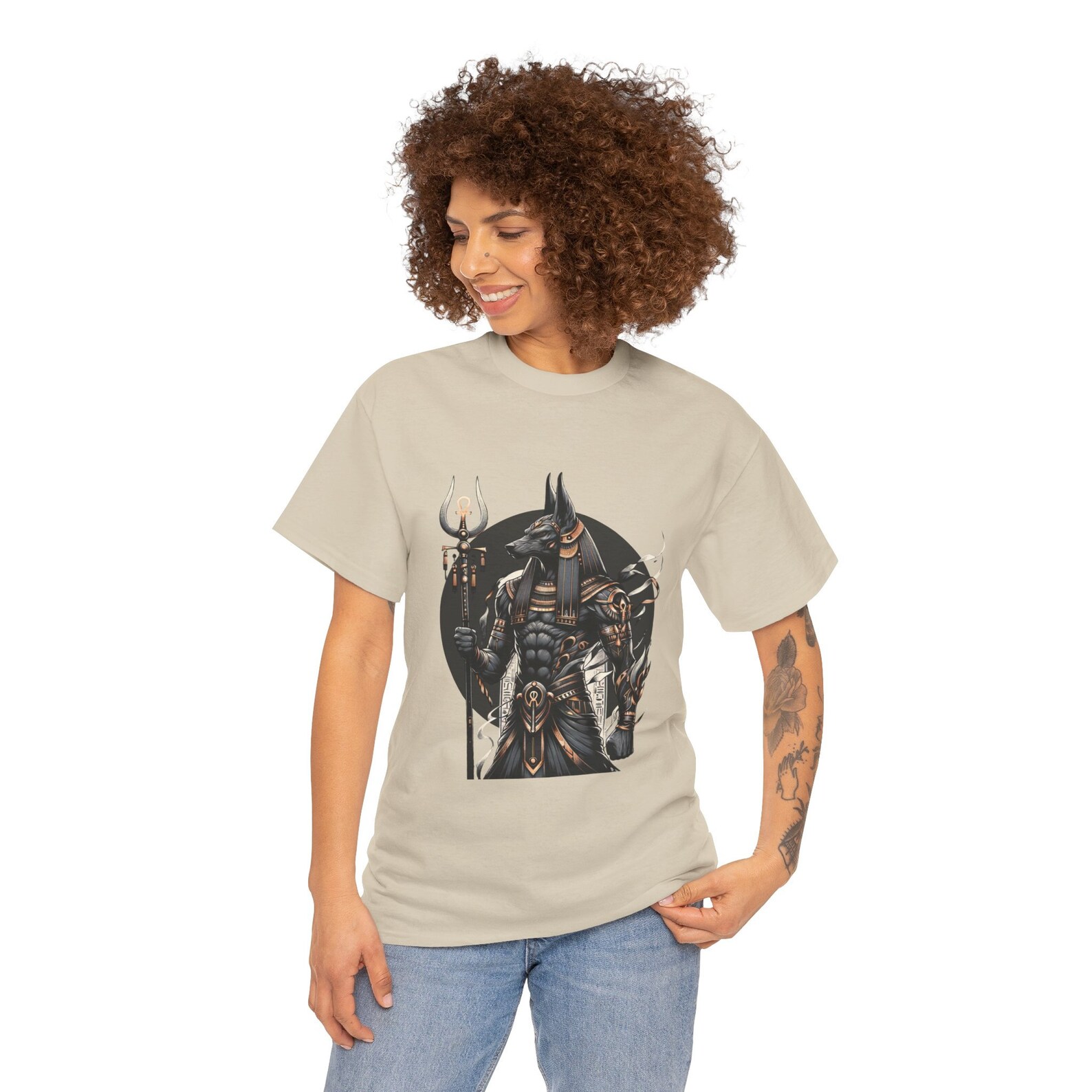 Mythical Anubis Off Shoulder Maxi Dress The Egyptian God of Death LT9 main image 1