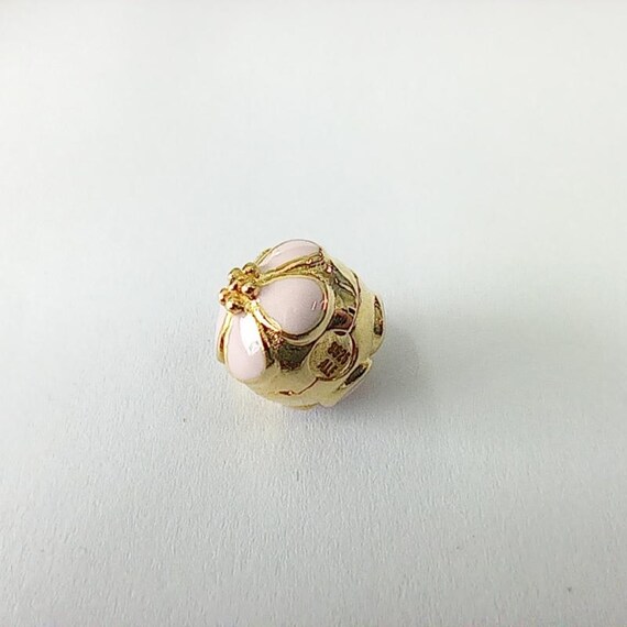 Pandora Gold Cherry Blossom Clip Charm Enamel Ale Etsy